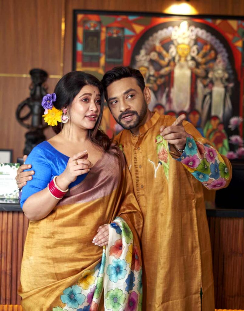Ishan Mazumder & Ena Saha durga puja 2025