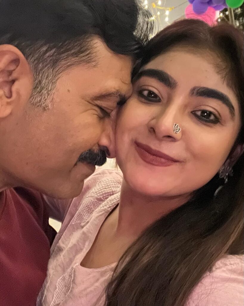 Pritha Chakraborty with Sudip Mukherjee