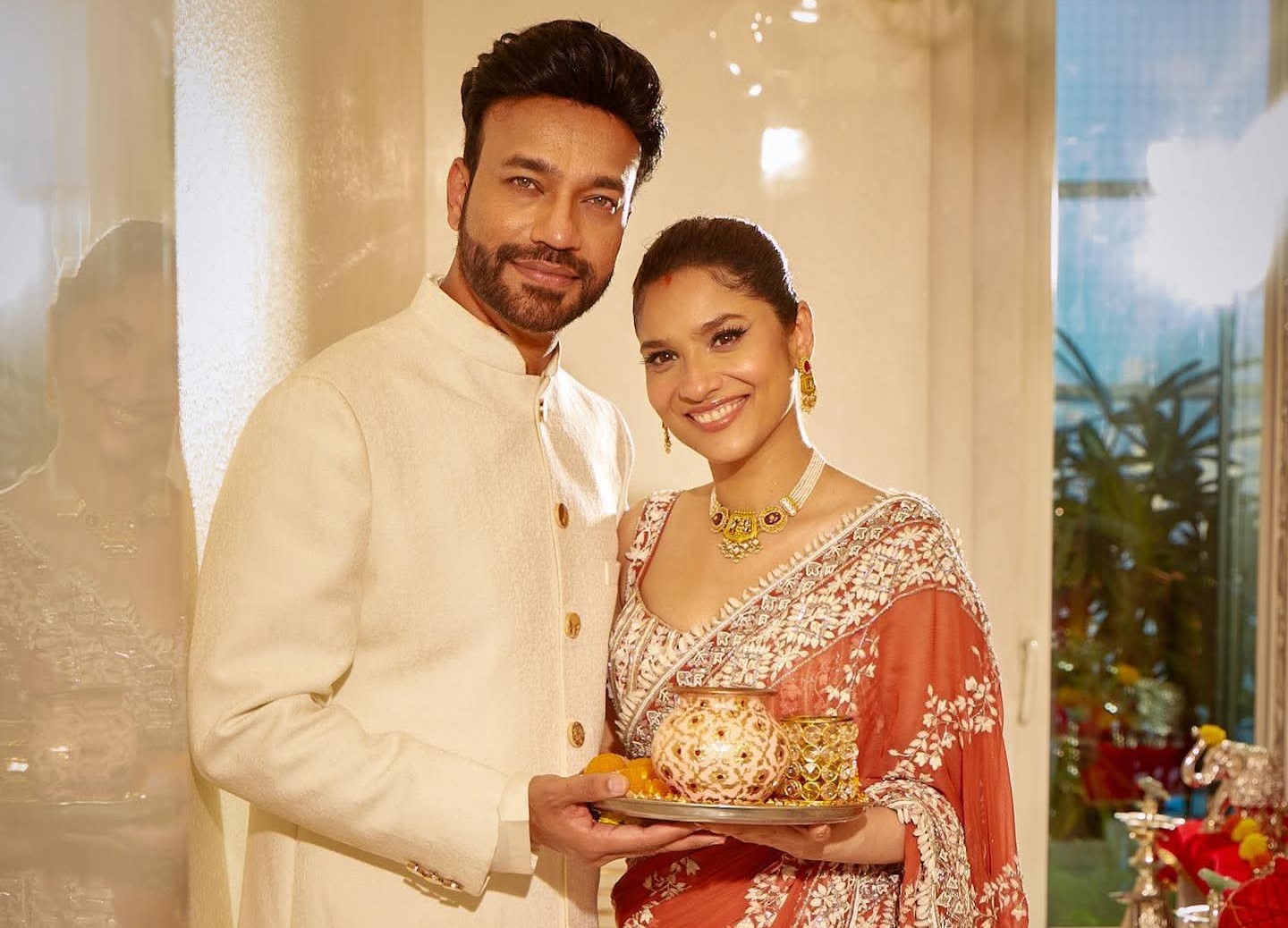 Ankita performs special rituals before Vicky Jain comes home