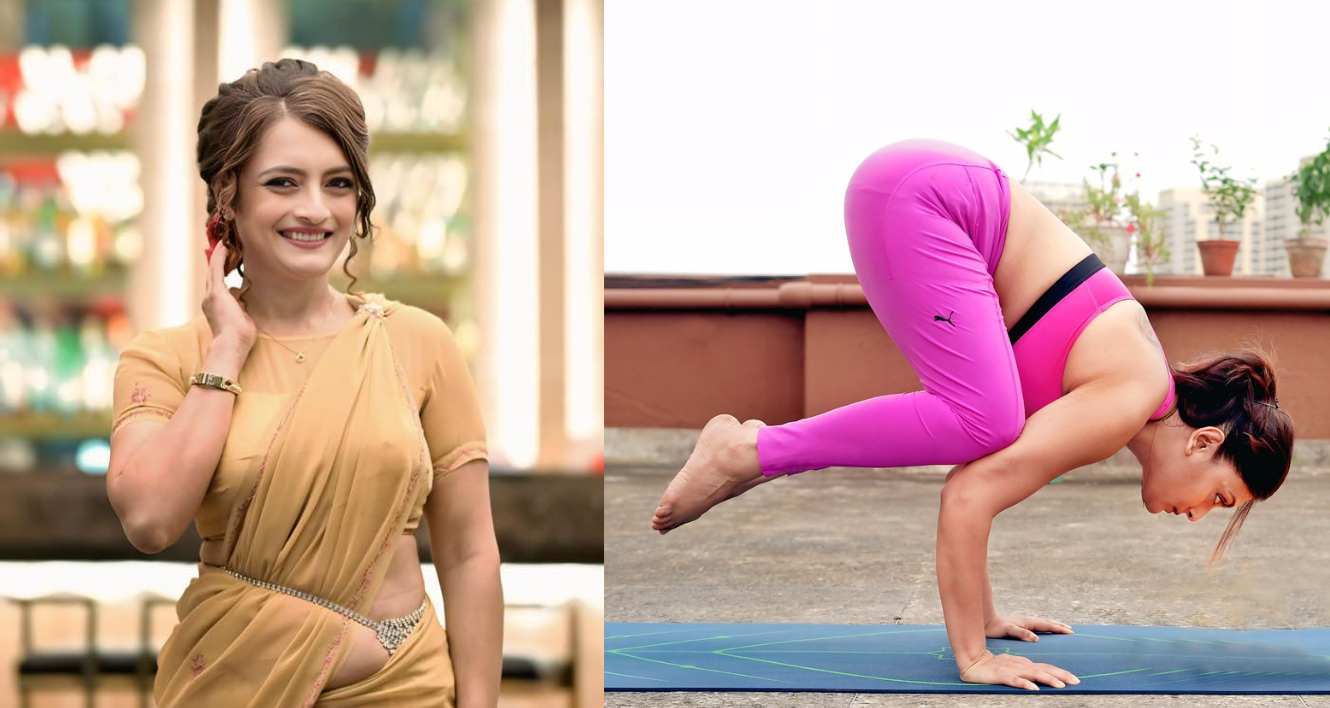 Ushasie Chakraborty yoga Practice : Durga puja