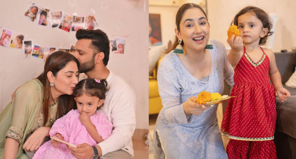 Disha’s family and motherhood : Disha Parmar, husband Rahul Vaidya and their daughter Navya Vaidya
