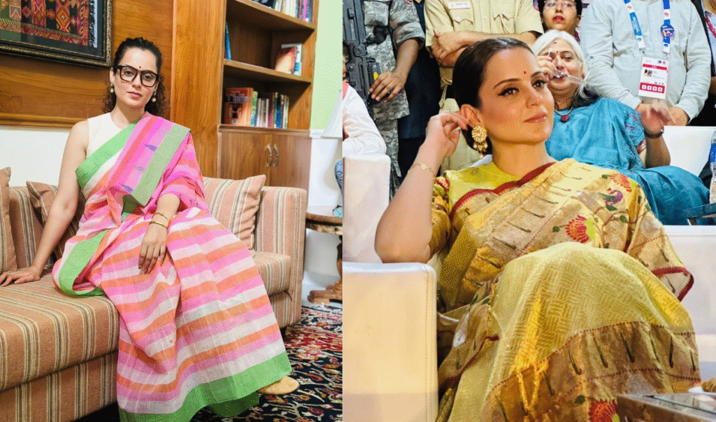 Kangana Ranaut viral video : Bollywood icon Kangana Ranaut : Kangana Ranaut viral trend 2025