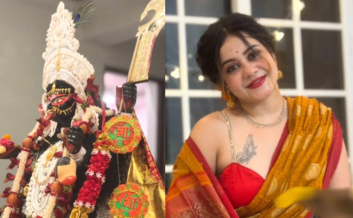 Kali Puja New Trend : Somashri Bhattacharyya blouse controversy
