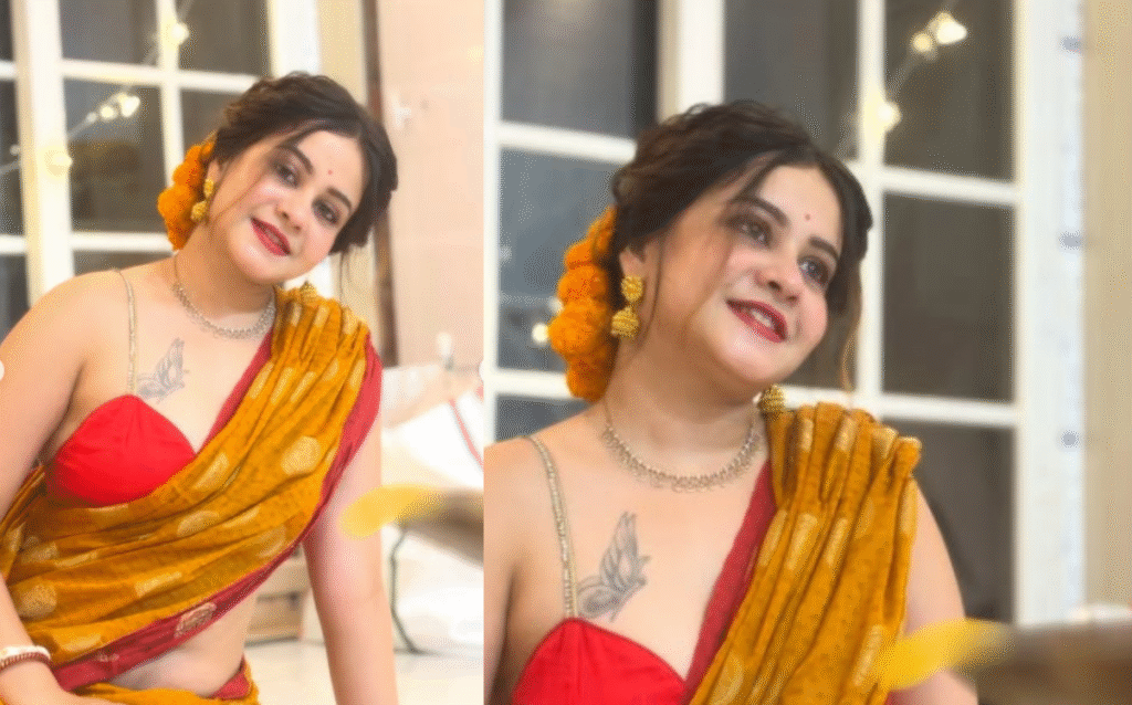 Somashri Bhattacharyya Kali Puja New Trend : Somashri Bhattacharyya Blouse Controversy